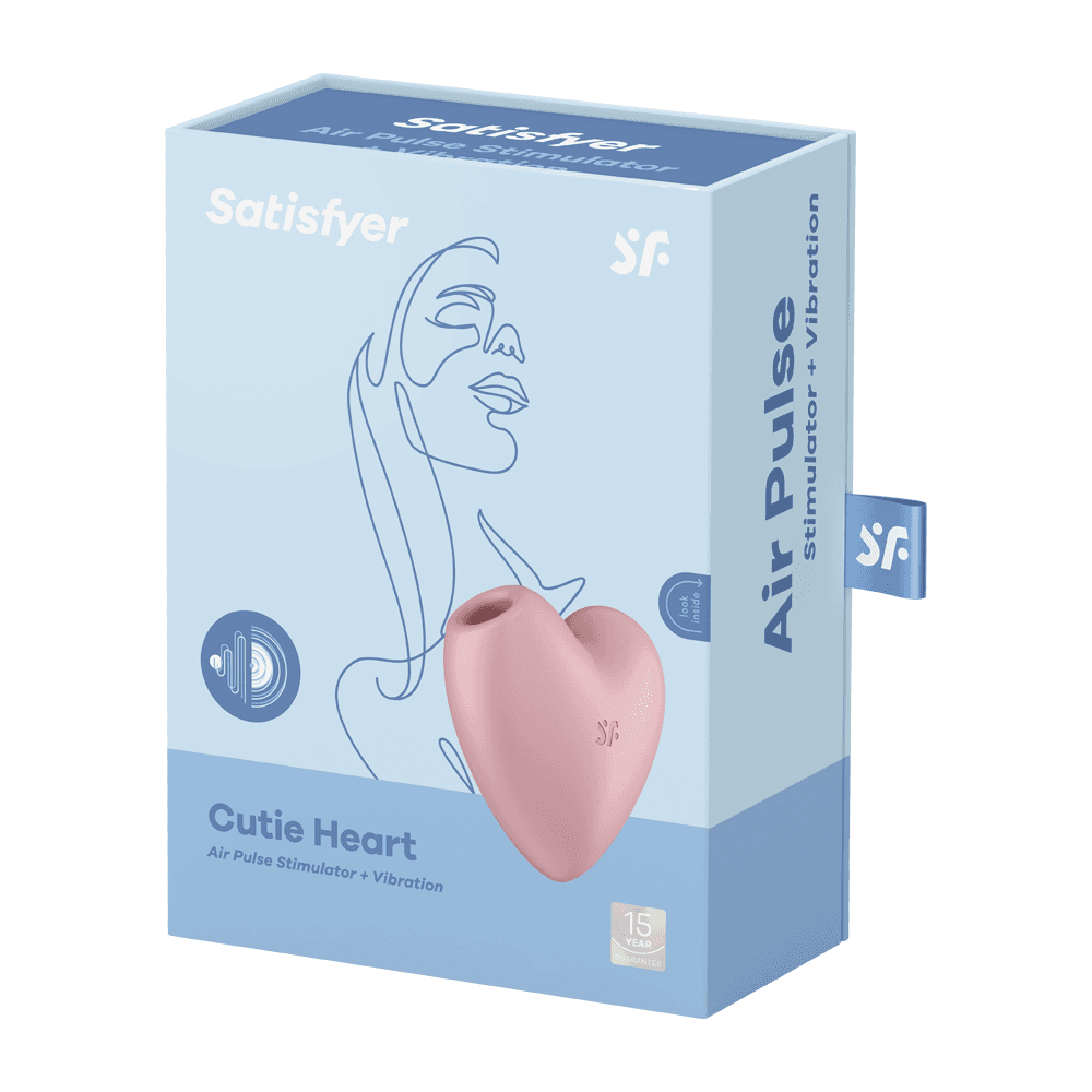 Cutie Heart Въздушен стимулатор с вибрация