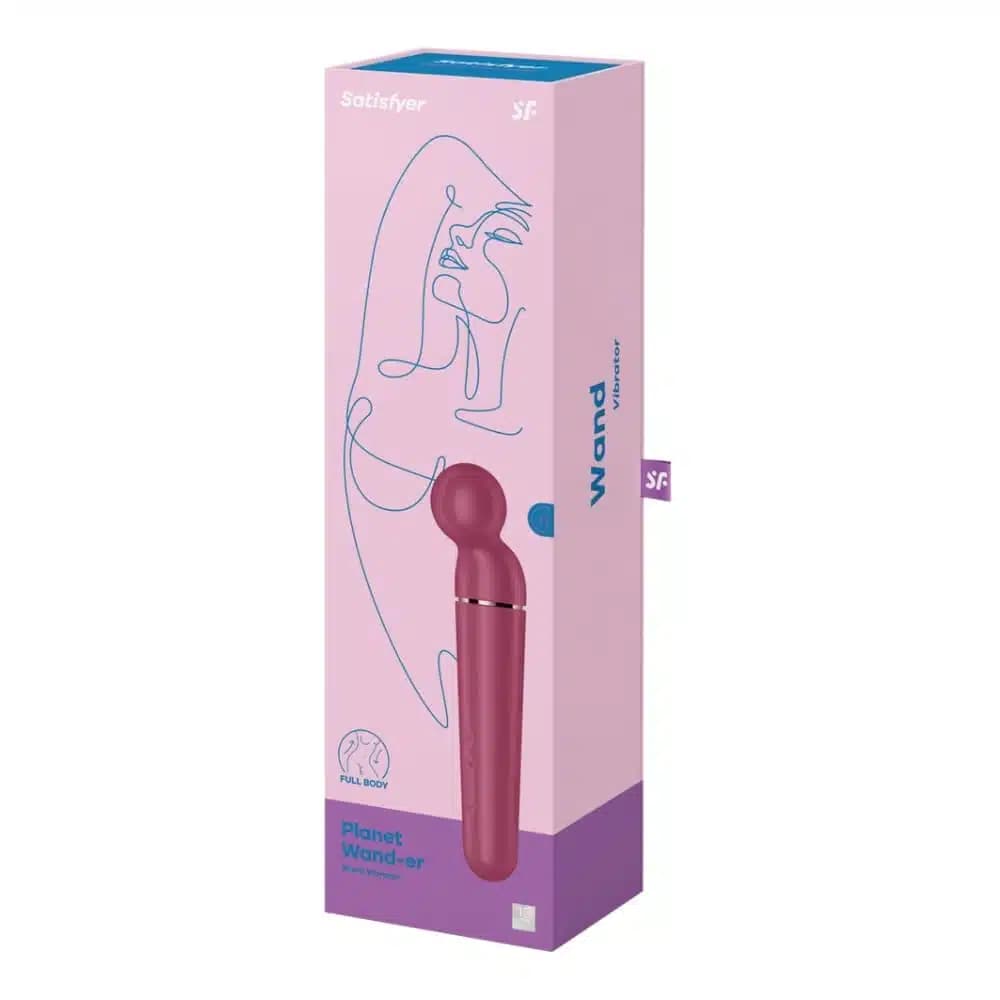 Satisfyer Planet Wand-er масажор, червен — алтернативна снимка