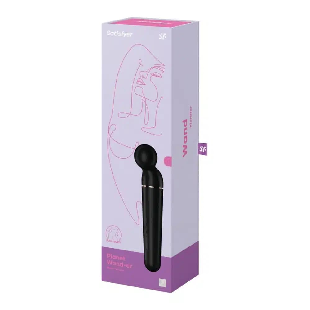 Satisfyer Planet Wand-er масажор, черен — алтернативна снимка